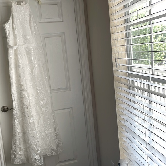 White Junior Bridesmaid Dress - Picture 1 of 5